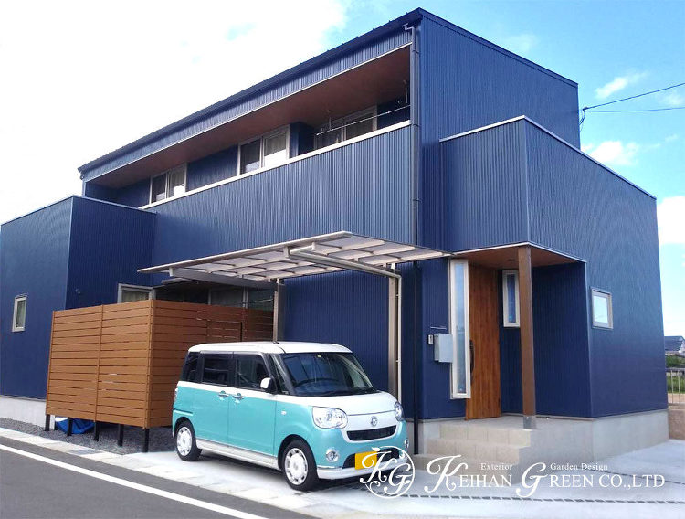 目隠しフェンスでプライベートな空間を確保 大津市 | 京阪グリーン |...