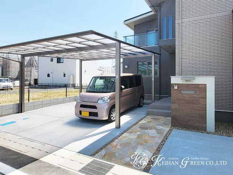 訪れる人を優しく迎え入れるアプローチ 野洲市 | 京阪グリーン | 滋...