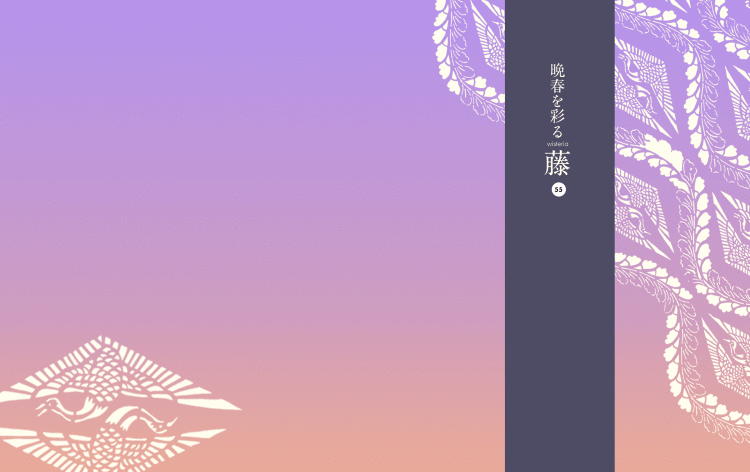 晩春を彩る 藤|Designer's Inspiration