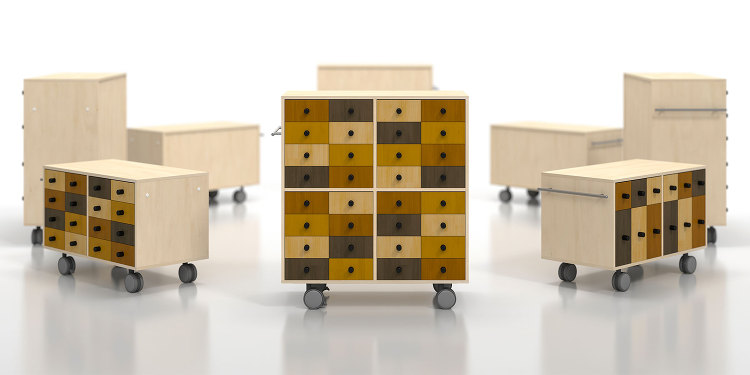 Storage Cart キャスター付きカラーチェスト | margh...