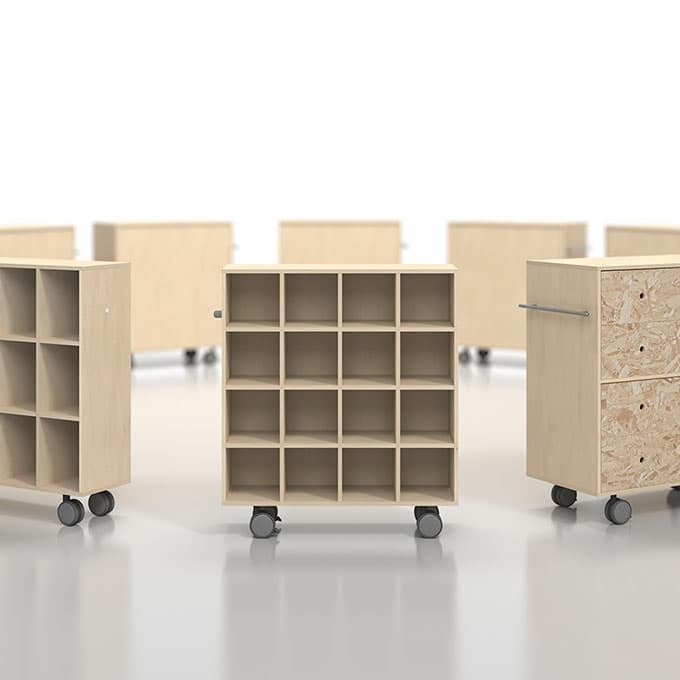 キャスター付き CD収納カート|キャスター付き収納の通販ならマルゲリー...