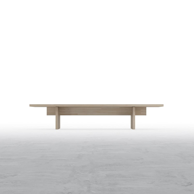 文机 木製脚 幅1800×奥行450? ラバーウッド（クリアー）ローデ...