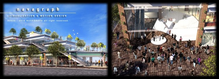 フォトリアルCG | 都市計画 建築パース | NAVAGRAPH