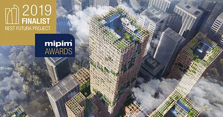 木造超高層の実現を目指す「W350計画」がMIPIM Awards 2...
