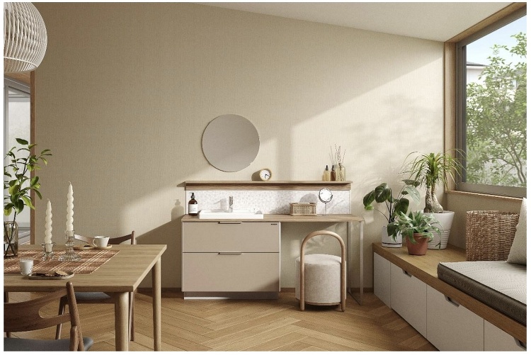 タカラスタンダード、ホーロー化粧洗面台をモデルチェンジ :: リフォー...