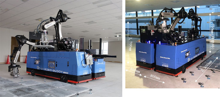 OAフロア施工もロボットで | 企業情報 | 清水建設