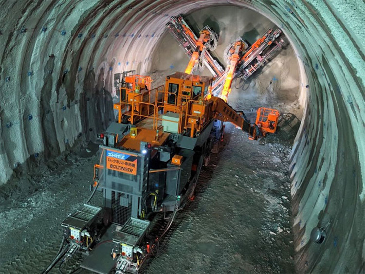 山岳トンネル工事のロックボルト打設を完全機械化 | 企業情報 | 清水...