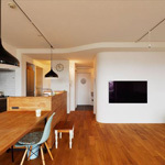 くらしにまぁるい心地よさ。リノベでつくる曲線とカーブ | リノベーショ...