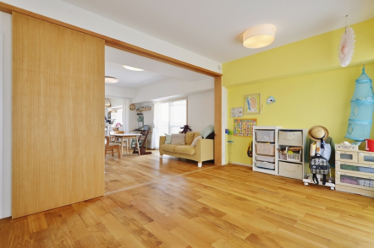 珪藻土塗りにも挑戦!中古リノベで好きにこだわった家 | リノベーション...