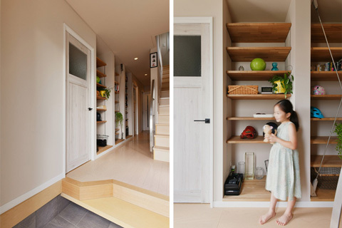 「ただいま！」が気持ちいいすっきり玄間 | リノベーション・リフォーム...