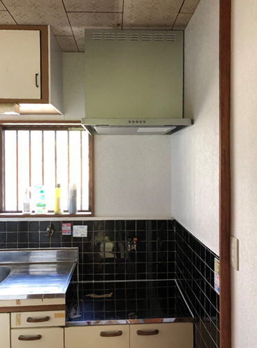 鹿児島市のレンジフード取替施工事例｜Ｔ様邸｜リクシル「シエラ・レンジフ...