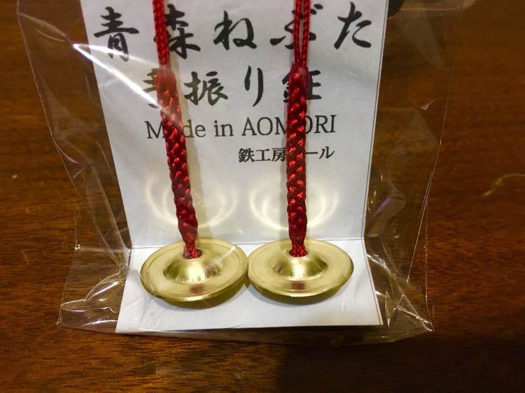 青森ねぶた祭り手振り鉦 イヤリング、ピアス | 鉄工房アールRUSTI...