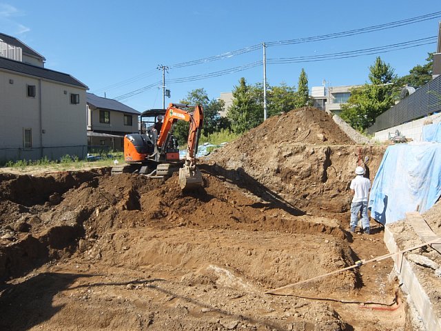 掘り方中＠神戸住吉本町 | 土壁のトヨダヤスシ建築設計事務所