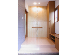 手摺付き玄関収納 | オーダー家具のトータルリビング ユウキ