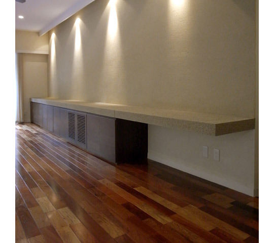 大理石下のカウンター下収納 | オーダー家具のトータルリビング ユウキ