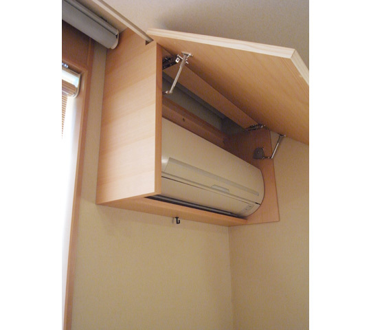 クーラーを隠してすっきり クーラー収納 | オーダー家具のトータルリビ...