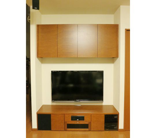 スピーカーを埋め込んだテレビボード | オーダー家具のトータルリビング...