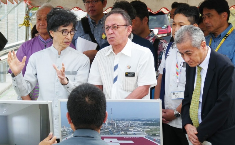 玉城沖縄県知事が琉球大学医学部・病院の移転先を視察しました | 琉球大...