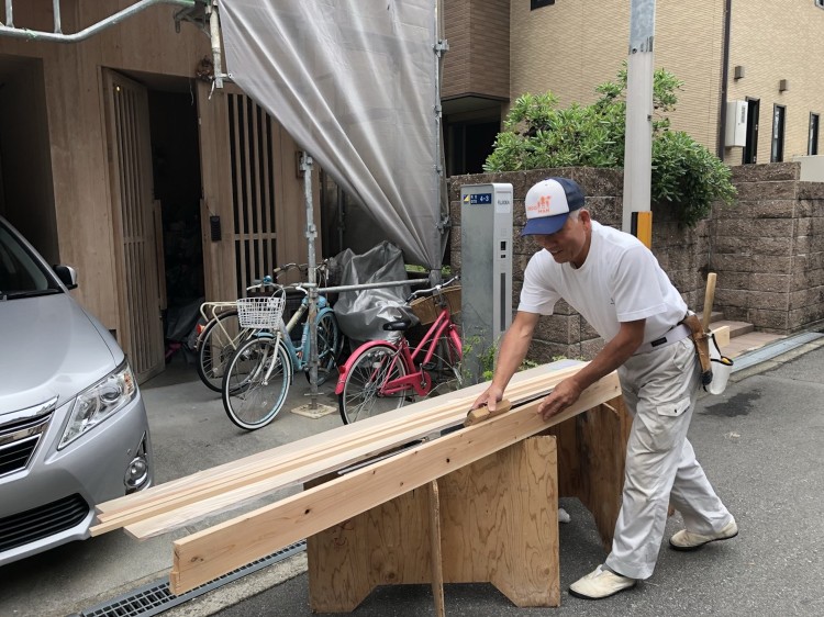 外壁塗装物件同行 | 大阪の注文住宅、木の家の工務店コアー建築工房