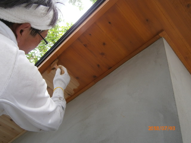 堺市西野 Ｋ様邸 塗装工事 | 大阪の注文住宅、木の家の工務店コアー建...