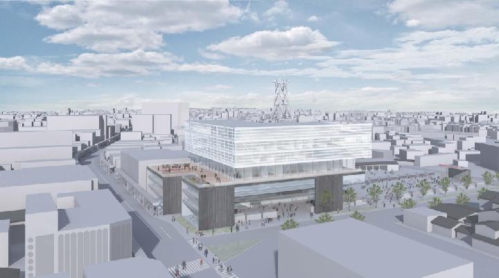 大型シャッターを開閉、ヨコミゾ氏の新発田市庁舎案 | 日経クロステック...