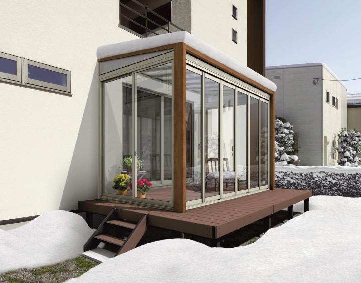 豪雪にも耐えるサンルーム | 日経クロステック(xTECH)