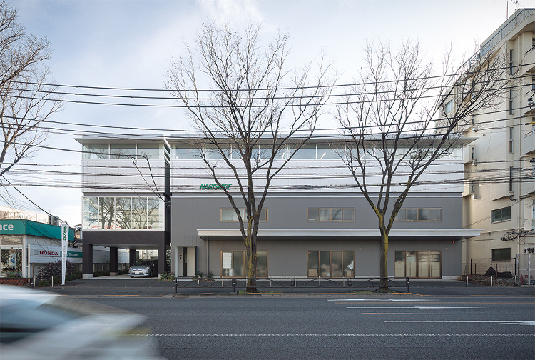 2階建て倉庫の上に事務室 柱位置をそろえて開放的に | 日経クロステッ...