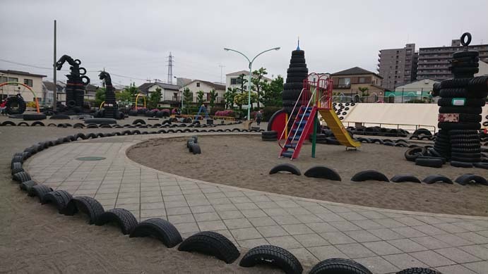 蒲田「タイヤ公園」古タイヤフル活用の面白公園をレポート | トーキョー...
