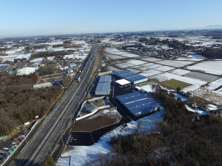 【危険物倉庫竣工】ドローン空撮｜茨城県古河市・山中建設工業株式会社｜大...
