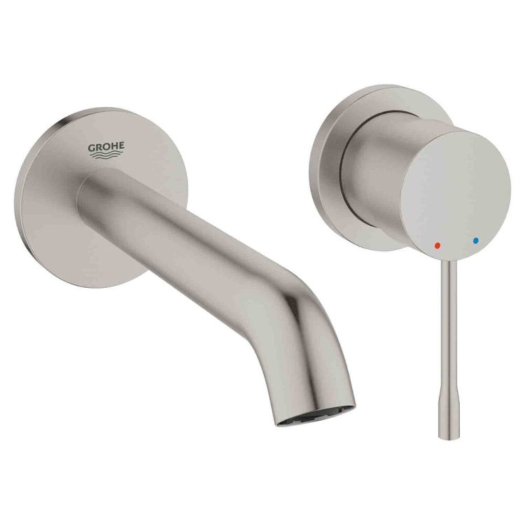 シングルレバー壁出洗面混合栓（スーパースチール）｜製品情報｜GROHE...