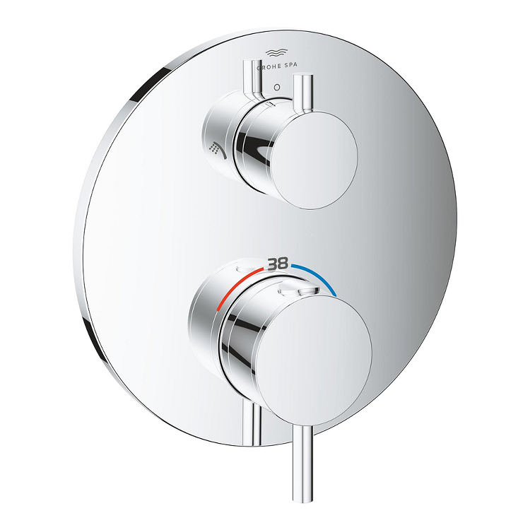 サーモスタットシャワー2方切替埋込混合栓 化粧部|製品情報|GROHE...