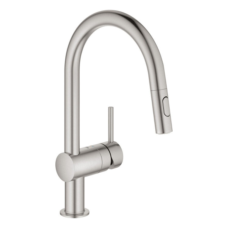 シングルレバーキッチン混合栓（スーパースチール）｜製品情報｜GROHE...