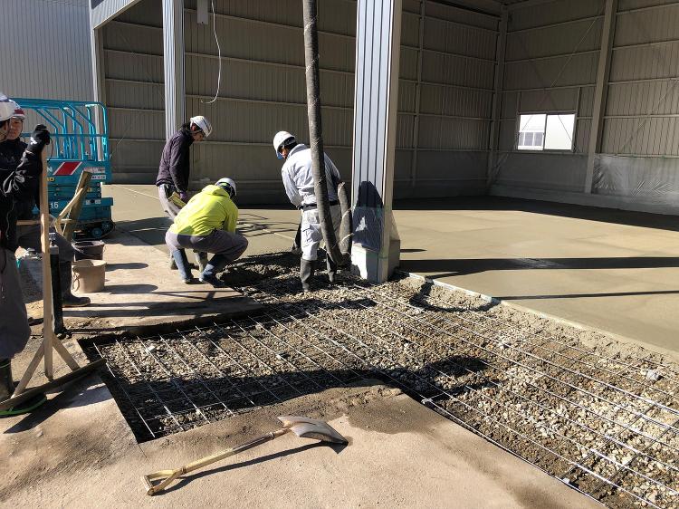 那須塩原市 倉庫の土間コンクリート打設 ポンプ圧送 - 株式会社テラサ...