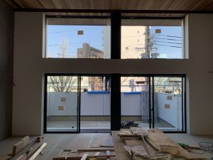 福島区の家 内部足場解体後のＬＤＫ | 堺市の注文住宅なら祐建築設計事...